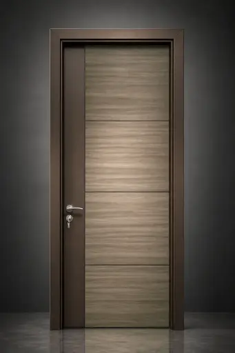 Flat Profile Door C01: Zebrano Brown