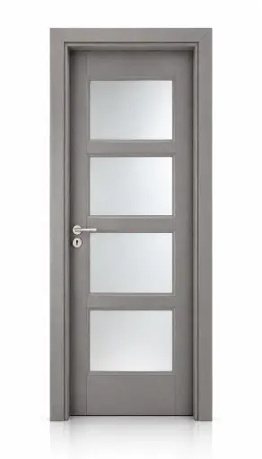 Quad Glass Door H07: Light Grey 