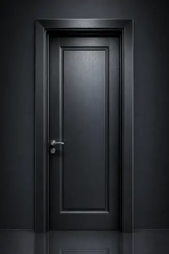 French Classic Door J04: Textured Black