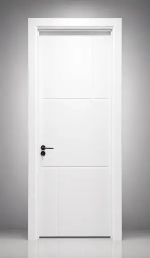 Penta Panel Door K01: Pure White