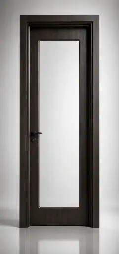 UniPanel Glass Door L02: Matt Black Walnut