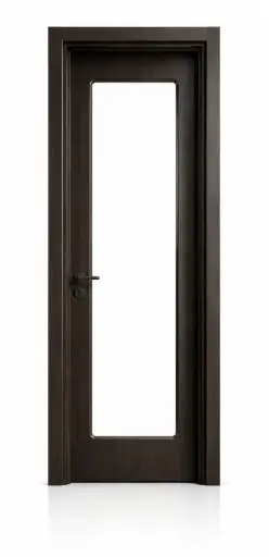 UniPanel Glass Door L02: Matt Black Walnut