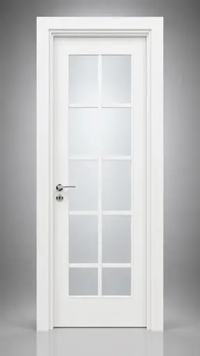 French Glass Door M03: Pure White