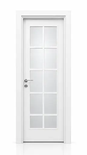 French Glass Door M03: Pure White
