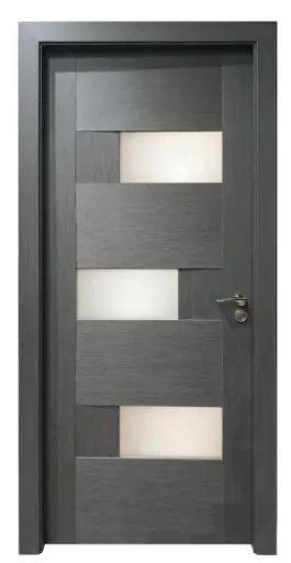 3D Glass Block Door A35: Light Grey