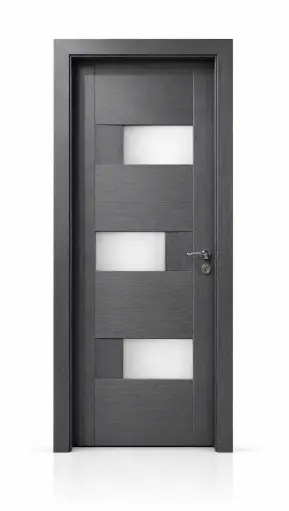 3D Glass Block Door A35: Light Grey